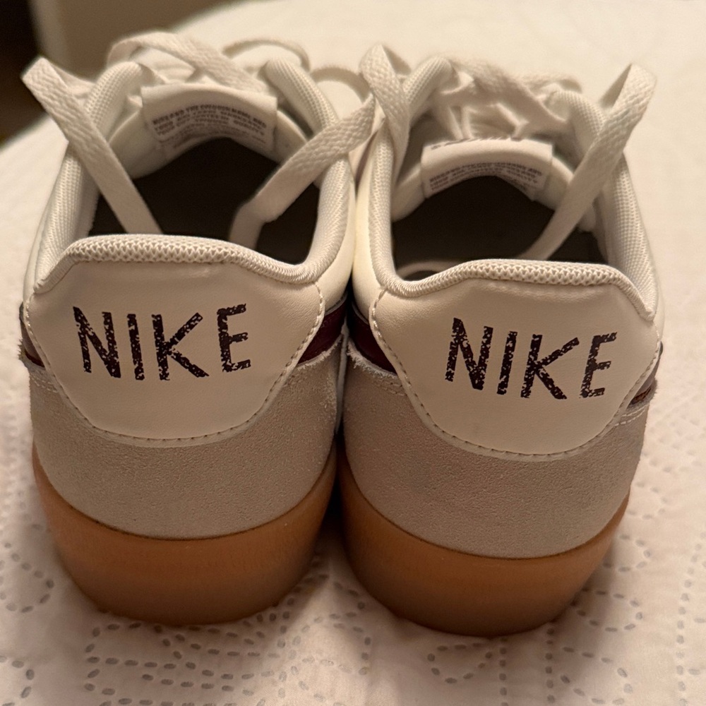 Nike Men's White and Burgundy Killshot Sneakers - Picture 2 of 4